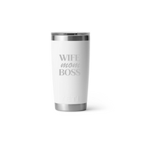 Wife Mom Boss- Yeti grabado en laser Replica